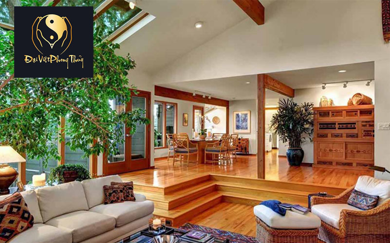 phong thủy nhà bếp cao hơn phòng khách