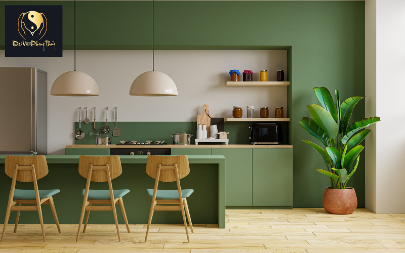 Mẫu nội thất phòng bếp cho người mệnh Mộc 2